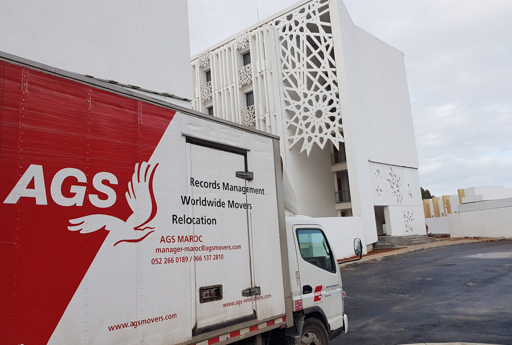 AGS Movers truck in Morocco.