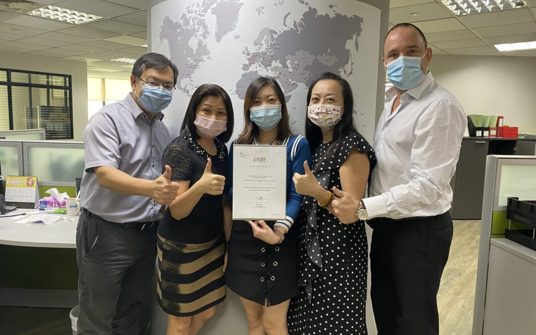 AGS Singapore awarded bizSAFE Certificate